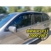 Дефлектори вікон BMW X5 E53 2000-2007 накладні (DEFL) Q2 